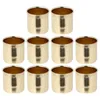 Kerzenhalter 10 Stück Metallbecher Teelichthalter Dekoratives konisches Wachs für DIY-Lampenherstellung Zufälliger Stil 23 0 5 mm
