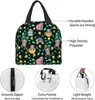 Sac à lunch pour femmes pour femmes hommes à lunch isolés Wable Cooler Tote Sac réutilisables Sacs à lunch pour le bureau de travail Picnic Beach J1JH #