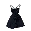 Casual Dresses Spaghetti Strap Ladies Sales Backless Skinny Vestidos Korean Chic Summer Vocation Kvinnlig klänning Drop