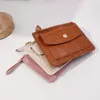 slim Card Holder Wallet Women Coin Cards Cover Purse PU Leather Bank Credit Bags Vintage Short Wallet Female Multi-card Purse 75hi#