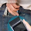 RFID Metal Credit Card Holder Portefeuilles hommes Femmes Slim mince Mini Bank Card Holder Baulet Male Mâle Sacs pour hommes 2022 72VG #