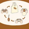 nyl French Bread Foldable Shop Bag Portable Reusable Tote Bag Carto Eco Bag Storage Bags Waterproof Food 54Rd#