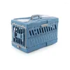 Trasportino per gatti Airbox portatile preferito per animali domestici Borsa pieghevole in uscita Gabbia Casella di controllo per cani