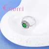 Bagues de cluster Grand rond brillant cristal pierre bague pour femme cérémonie de mariage fête shopping bijoux et CZ