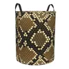 Laundry Bags Snake Skin Print Basket Foldable Snakeskin Texture Toy Clothes Hamper Storage Bin For Kids Nursery