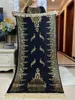 Etnische kleding Dubai zomerjurk met korte mouwen moslim Dashiki bloemen goud stempelen katoen losse kaftan dame maxi islam casual abaya vestido