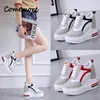 Casual Shoes Comemore Autumn Female Classic Fashion Woman Black White Sneaker Breattable Zapatos Mujer Platform Sneakers