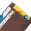 Men Pu Leather Wallet Wallet Coin Pocket Corder Card Core Bag zip bag fi slim u8qu#