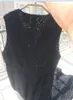Toteme Vestido midi sem mangas com decote em V Vestido evasê para mulheres Vestidos casuais básicos
