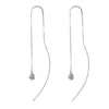 Boucles d'oreilles pendantes AZ516-E Lefei mode tendance luxe 0.2 Ct Moissanite classique gland ligne d'oreille pour les femmes 925 argent bijoux de fête