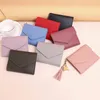 Mini Tassel Wallet Women Fi Purse Vrouwelijke korte mini -portemonnee Koreaanse studenten Lovely Purse Female kleine portemonnee voor vrouwen T5tr#