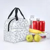 science Chemistry Pattern Insulated Lunch Bags for Women Biology Resuable Thermal Cooler Food Lunch Box Work School Travel H9fl#