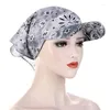 Boll Caps Bandana Scarf Brim Baseball Cap tryckt Solskyddsmedel