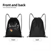 Backpack drewpack con il cuore del cuore della Sicilia da donna Sport Sport Gympack Portable Italia Pride Shop Sack B85J#