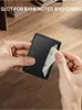 Korthållare plånbok för män med ID -fönster och RFID Protecti pop -up läderplånbok med myntficka x9jl#