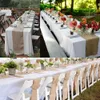 DIYジュートラインヴィンテージテーブルランナー30cmx1000cmバーラップロール素朴な結婚式の装飾パーティーカントリーホームパーティーチェア装飾240328