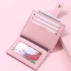 2023 Nowy przenośny portfel damski krótka torebka moneta FI PU skórzana multi-karta Bit Card Holder Mini Clutch torebki dla dziewczyny C9RM#