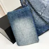 Ontwerper Vintage denim tassen Heren Women's Handtassen Grote capaciteit Schoudertassen Crossbody Tassen Grote capaciteit Winkelzakken Strandzakken Casual reizen