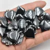 Colgantes de hematita negra con forma de corazón de amor, 20mm, venta al por mayor, dijes de piedra Natural, fabricación de joyas DIY, regalo para mujer