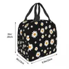 Personnalisé Daisy Floral Lunch Bag Femmes Cooler Thermique Isolé Marguerites Fr Lunch Box pour Enfants Travail Scolaire Pique-Nique Alimentaire Fourre-Tout Sacs z8pb #