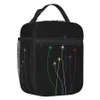 Avions arc-en-ciel volant les uns sur les autres Sac à lunch isolé pour femmes Portable Aviati Fighter Pilot Thermal Cooler Lunch Tote a6EA #