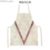 Schöpfer Geometrie Küche Schürze Frauen Pinal vor Kinder Schürze Erwachsener Schürze Custom Apron Haushaltsreinigungsbedarf Küche Schürze Y24040115BL