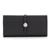 genuine Leather Lg Women Large Capacity Wallets Soft Cowhide Female Clutch Phe Bag Slim Purse Elegant Card Holder E5Rd#