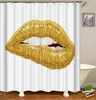 Shower Curtains Rose Flower Love Romantic Bathroom Curtain Girl Woman Waterproof With Hooks Decor Bath Screens