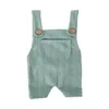 Zestawy odzieżowe Suspender Jumpsuits Baby Cute Boy Girl Strout dzianinte stroje