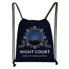 Acotar Velaris Kordelstring -Tasche Nacht Court Speicheröglichkeiten für Reisen SJM City of Starlight Bookish Backpack Schuhe Halter 83ty#