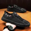 BOTAS QMAIGIE SANOS DE SKATEBOOBLELA MENINOS Tênis Fashion Novos sapatos casuais para homens leves laços de marca de marca suave Lace Up Low Top Man