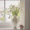 Vases Table à manger moderne pour la maison, décoration florale, Vase en relief d'art européen