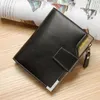 Baellerry court luxe hommes portefeuilles Zipper Coin poche porte-carte mâle portefeuille pochette porte-photo marque homme sacs à main portefeuille z0OJ #