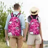 Mster High Sac à dos Joli motif rose Kawaii Sacs à dos Cadeau de Noël Femmes Hommes Voyage Sacs d'école durables Sac à dos personnalisé o3wX #