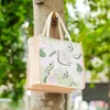 Coreano Kawaii Shop Bag Cott e Linho Engrossado Caixa de Refeição Estudante Praça Almoço Saco De Armazenamento Portátil para Homens ou Mulheres h9tV #
