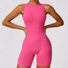 Frauen Tracksuit Yoga Set Onepiece -Jumpsuits Kleidung Sportswear Fitness Workout Fitness Stretch Bodysuit Anzug 240322