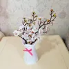 Kwiaty dekoracyjne 1PC 30 cm długość sztuczna zima Wintersweet Garden Garden Dom Wedding Decorations Symulowane bukiety rok po rekwizyty