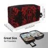 Sacs à cosmétiques Personnalisé Gothique Vampire Sac De Voyage Femmes Halloween Haunted Mansion Maquillage Organisateur De Toilette Lady Beauté Stockage Dopp Kit