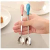 Spoons Cocktail Spoon Ceramic Handle Creative Idea Japanese Long Tool Stainless Steel Stirring Rod Appliance Mixing Ladle