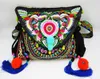 Vintage ethnique épaule Hobo Hippie broderie florale Cross Body sac à main Hmg Tribal indien Boho tapisserie à la main SYS-558 05Vf #