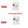 cute Cat Bags Large Capacity Harajuku Carto Vintage Hip Hop Shop Bag Canvas Bag Funny Women's Shoulder Bags Kawaii Girls m15A#