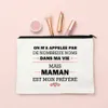 Beste Oma der Welt Print Make-up-Tasche Reise Neceser Kulturbeutel Schwangerschaft Ankündigung Reißverschluss Kosmetiktaschen Mamie Geschenke y7Qh #