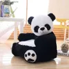 Cushion/Decorative Pillow Childrens giant panda sofa armchair cute stuffed animal tatami mat childrens sofa seat support chair childrens furniture Y240401