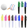 Professionele golfbal voering Markeringen Pen met hang hook tekening uitlijningspanningen tool Plaatsing Positionering Aids Outdoor Sport Tool