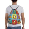 Garfields Cat Funny Meme Backs Sacks Женщины мужчины складываемой спортзал Sackpack Carto Comic Shop рюкзаки T0DN#