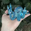 Sculptures Octopus Sculpture Luminous Resin Octopus Statue Outdoor Garden Landscape Ocean Fluorescence Octopus Figurines Home Decoration