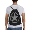 America Tactical Army Military Star Drawstring Bag Men Women Portable Sports Gym Sackpack Shop Storage Ryggsäckar 13oa#