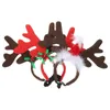 Vêtements de chien 3 pcs Antlers Elk Bandeau Accessoires pour chat Casquette de Noël Chapeau de fête de velours Bandes de cheveux