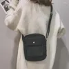 Bolsa feminina lona aba estilo preppy estudante ombro mensageiro pequeno veludo casual bolsa de viagem bolsa