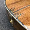 Guitare acoustique en bois KOA de 41 pouces, style D, incrustations d'ormeau de qualité supérieure, touche en ébène